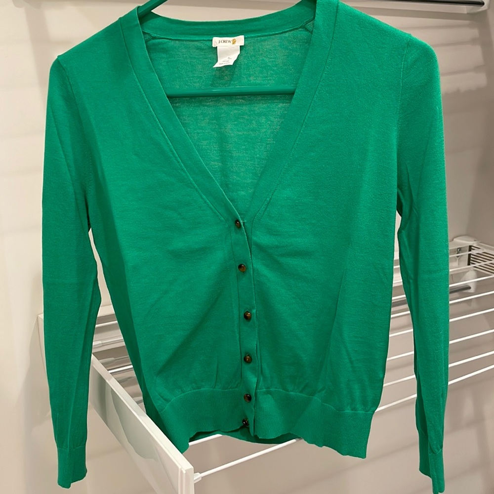 Whisper light cotton J Crew summer cardigan, size M
